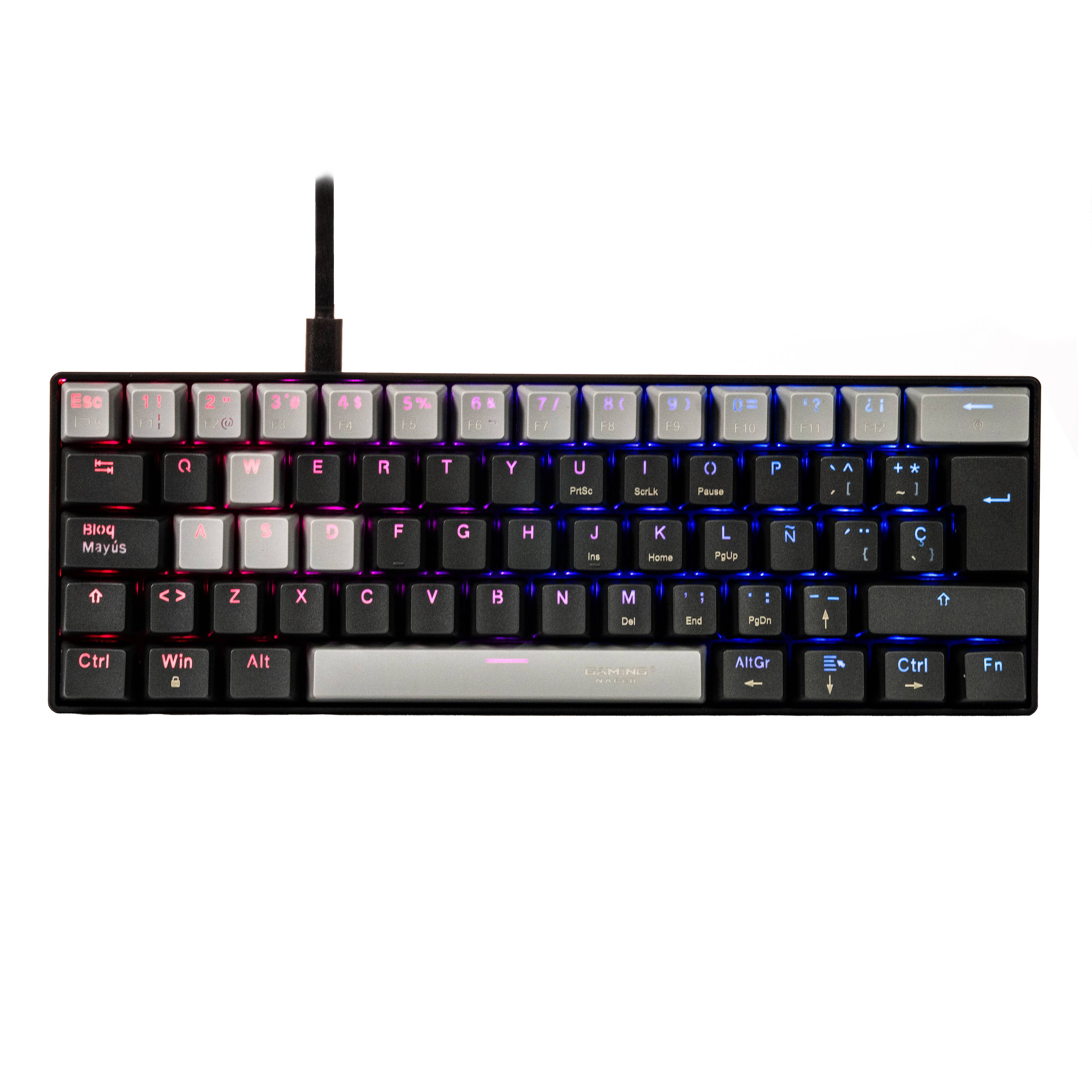 TECLADO MECANICO GAMER 60 K263 NA-0968 - TECLADO MECANICO GAMER 60 K263 NA-0968 -